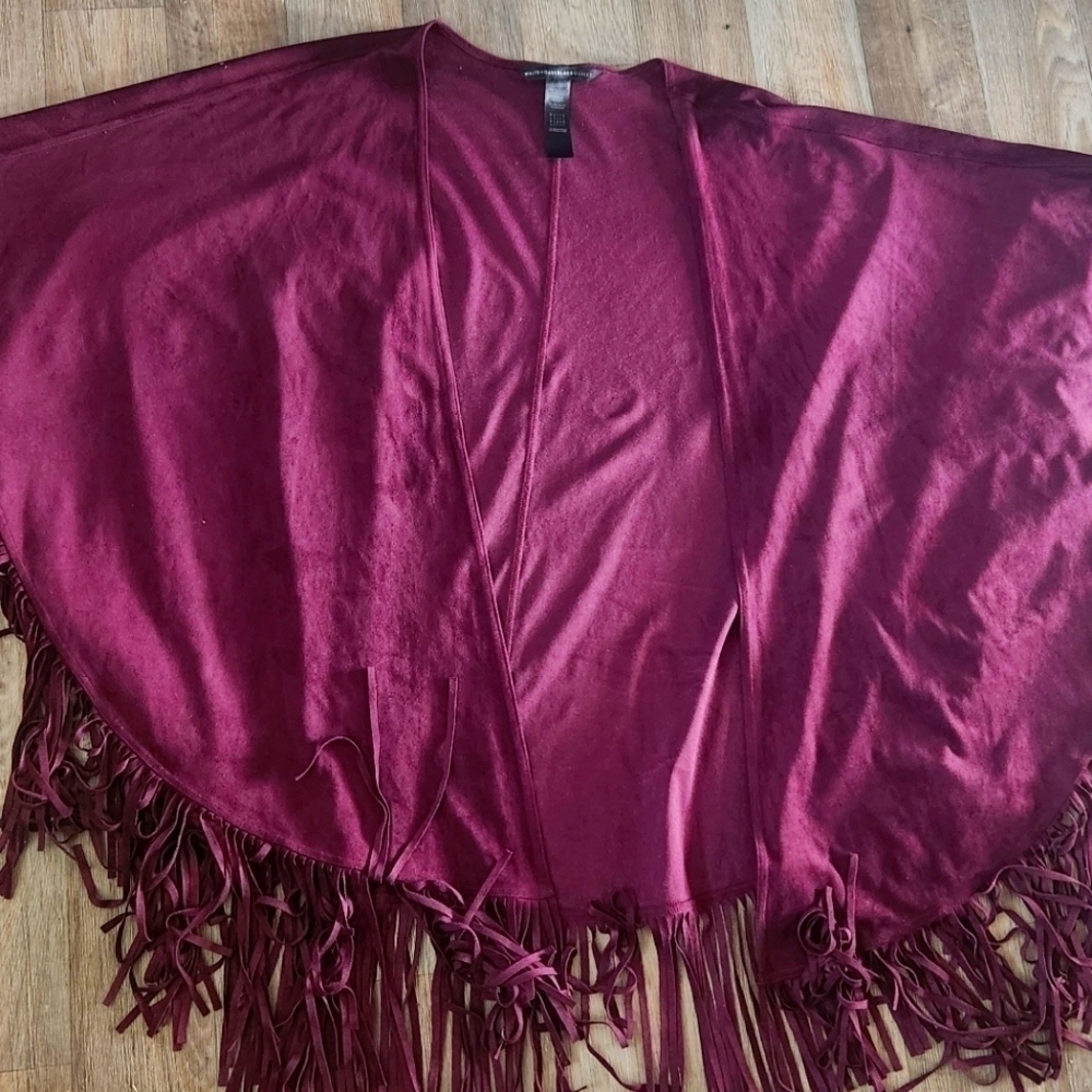 White house black market poncho scarf